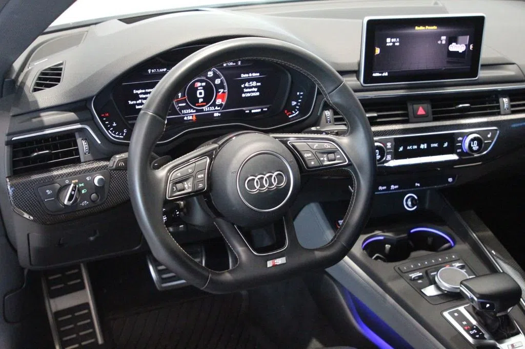 2018 Audi S5 Coupe interior, Black Leather