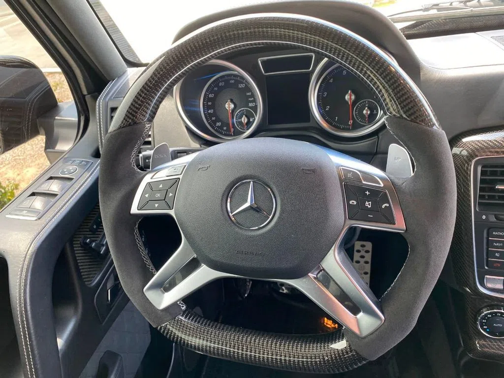 2017 BRABUS G-Class interior, Black Leather/Suede