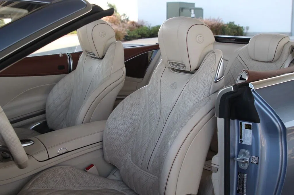 2017 Maybach S 650 Cabriolet Convertible interior, seats, Tan