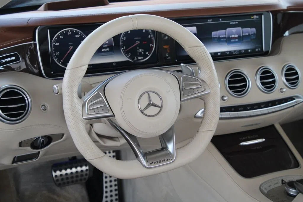 2017 Maybach S 650 Cabriolet Convertible interior, Tan