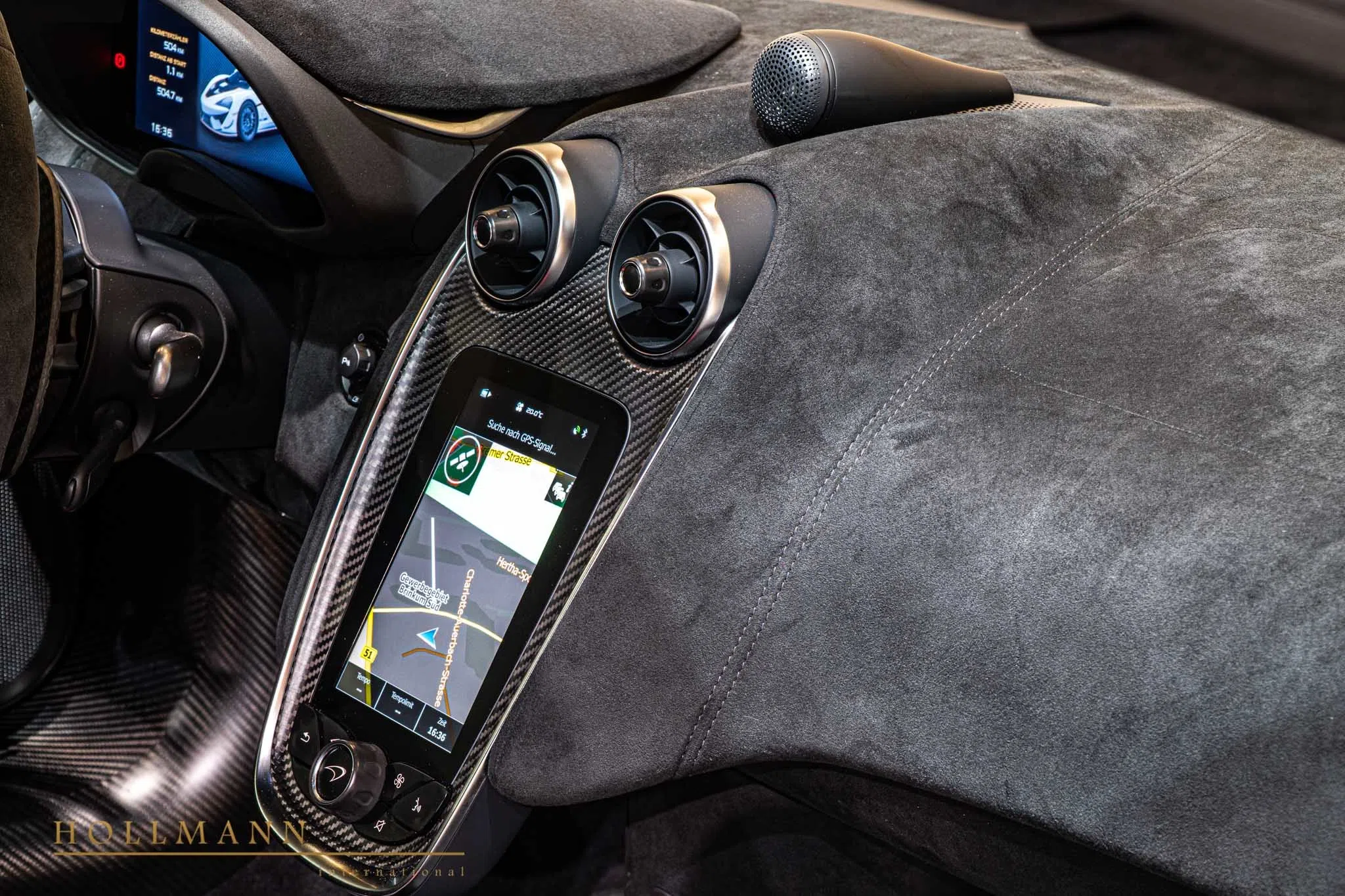 2020 McLaren 620R interior, Alcantara Black