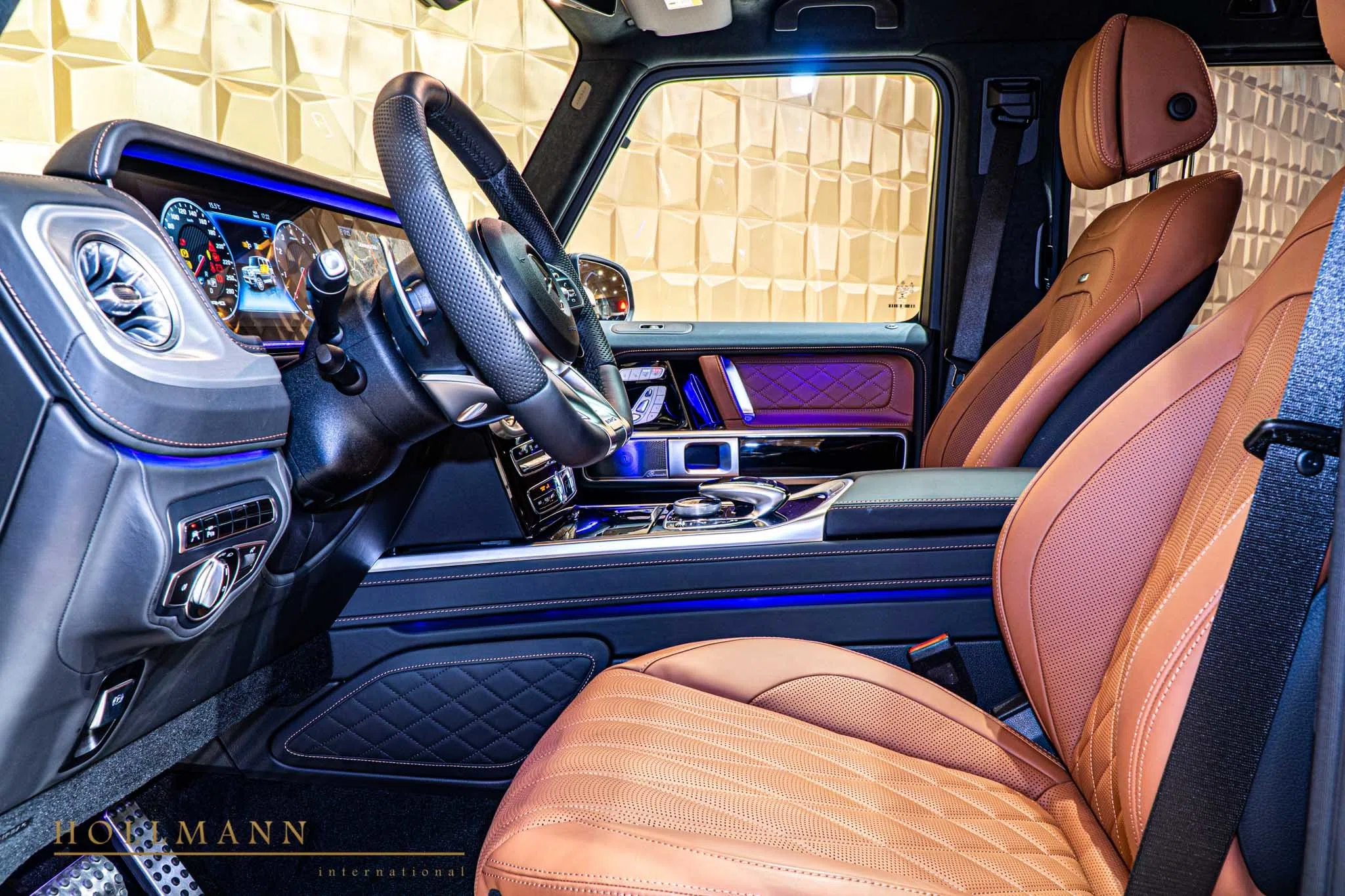 2020 Mercedes-Benz G 63 AMG interior, seats, Leather Brown
