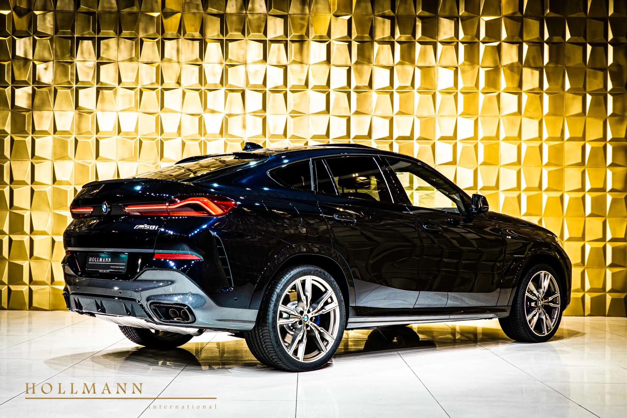 2020 BMW X6 M50i for sale, exterior, Carbon Black Metallic