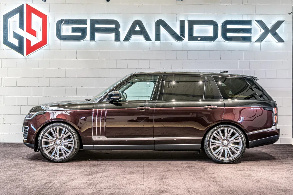 2020 Range Rover 5.0 Supercharged SVAutobiography LWB for sale, exterior, Rosello Red Duo Tone
