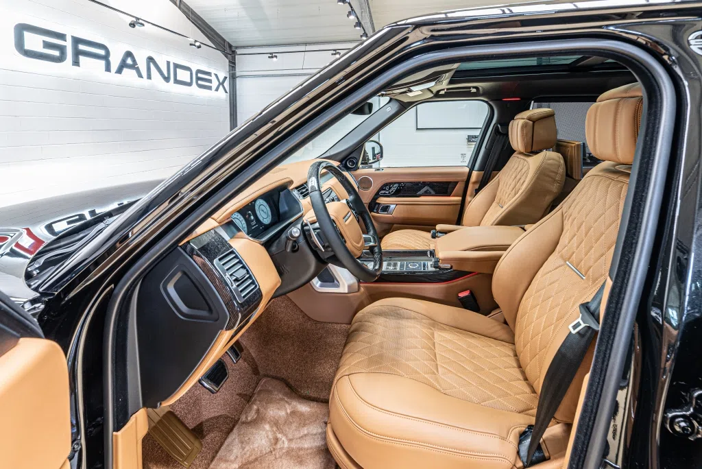 2020 Range Rover 5.0 Supercharged SVAutobiography LWB interior, seats, Vintage Tan