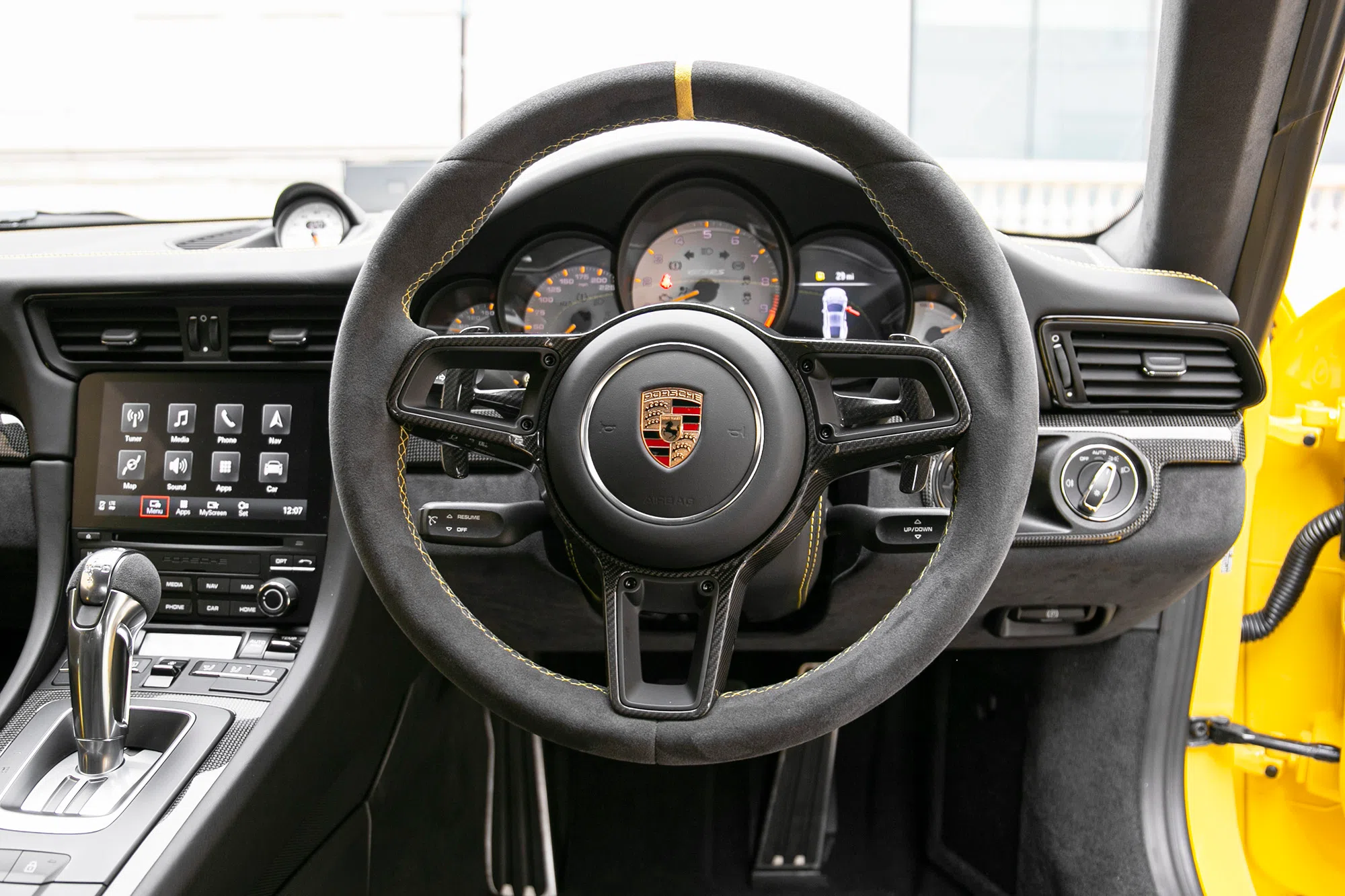 2019 Porsche 991.2 GT3 RS Weissach interior, Leather Black