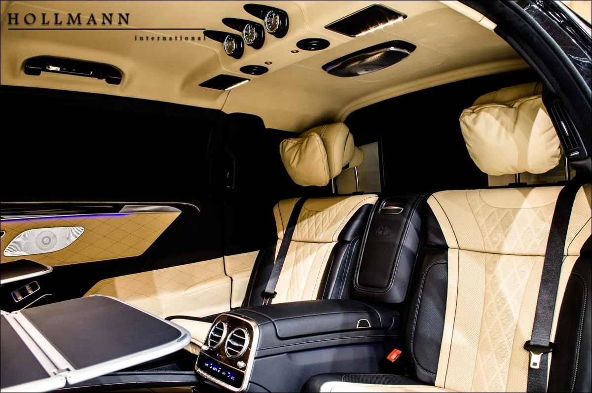 2020 Mercedes-Maybach S 600 PULLMAN GUARD VR9 ARMOURED interior, seats, Exclusive Nappa Leather Porcelain/Black