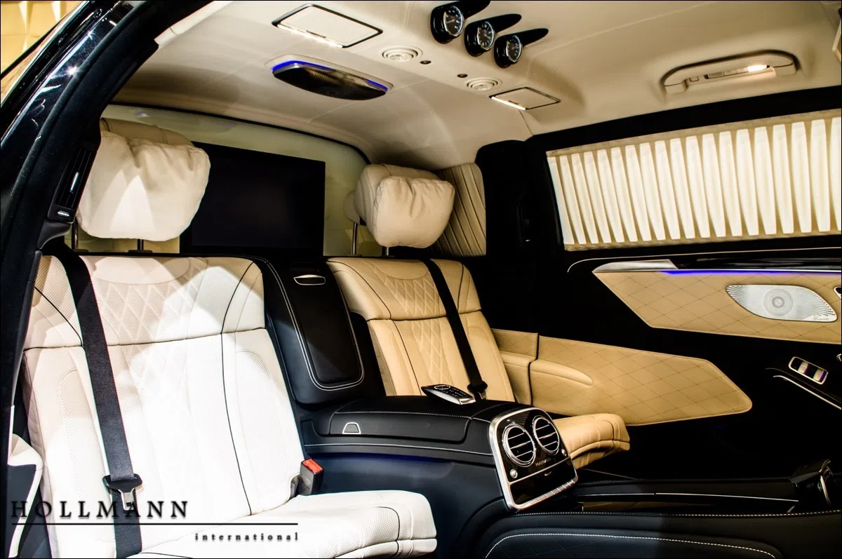 2020 Mercedes-Maybach S 650 PULLMAN Guard VR9 ARMOURED interior, seats, Exclusive nappa leather porcelain/black