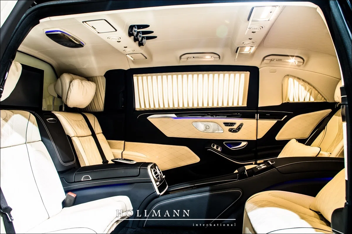 2020 Mercedes-Maybach S 650 PULLMAN Guard VR9 ARMOURED interior, Exclusive nappa leather porcelain/black