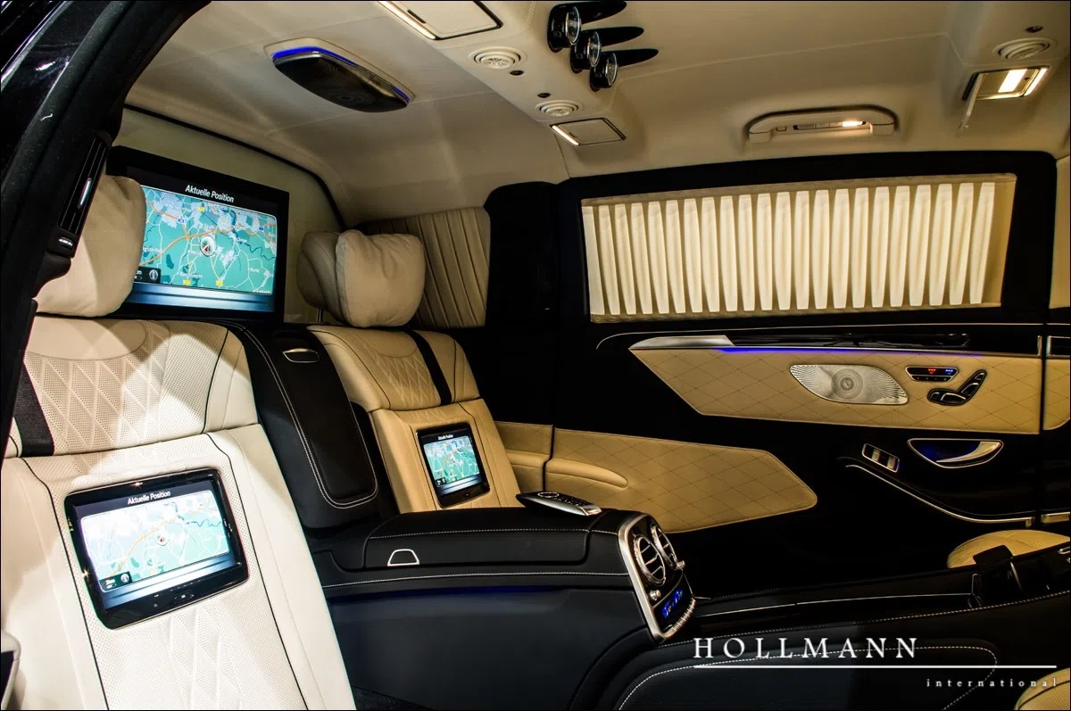 2020 Mercedes-Maybach S 650 PULLMAN Guard VR9 ARMOURED interior, Exclusive nappa leather porcelain/black