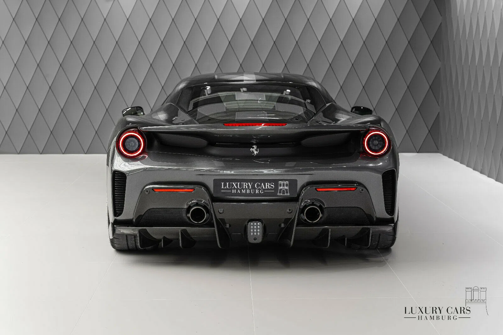 2020 Ferrari 488 Pista for sale, exterior, Grigio Silverstone