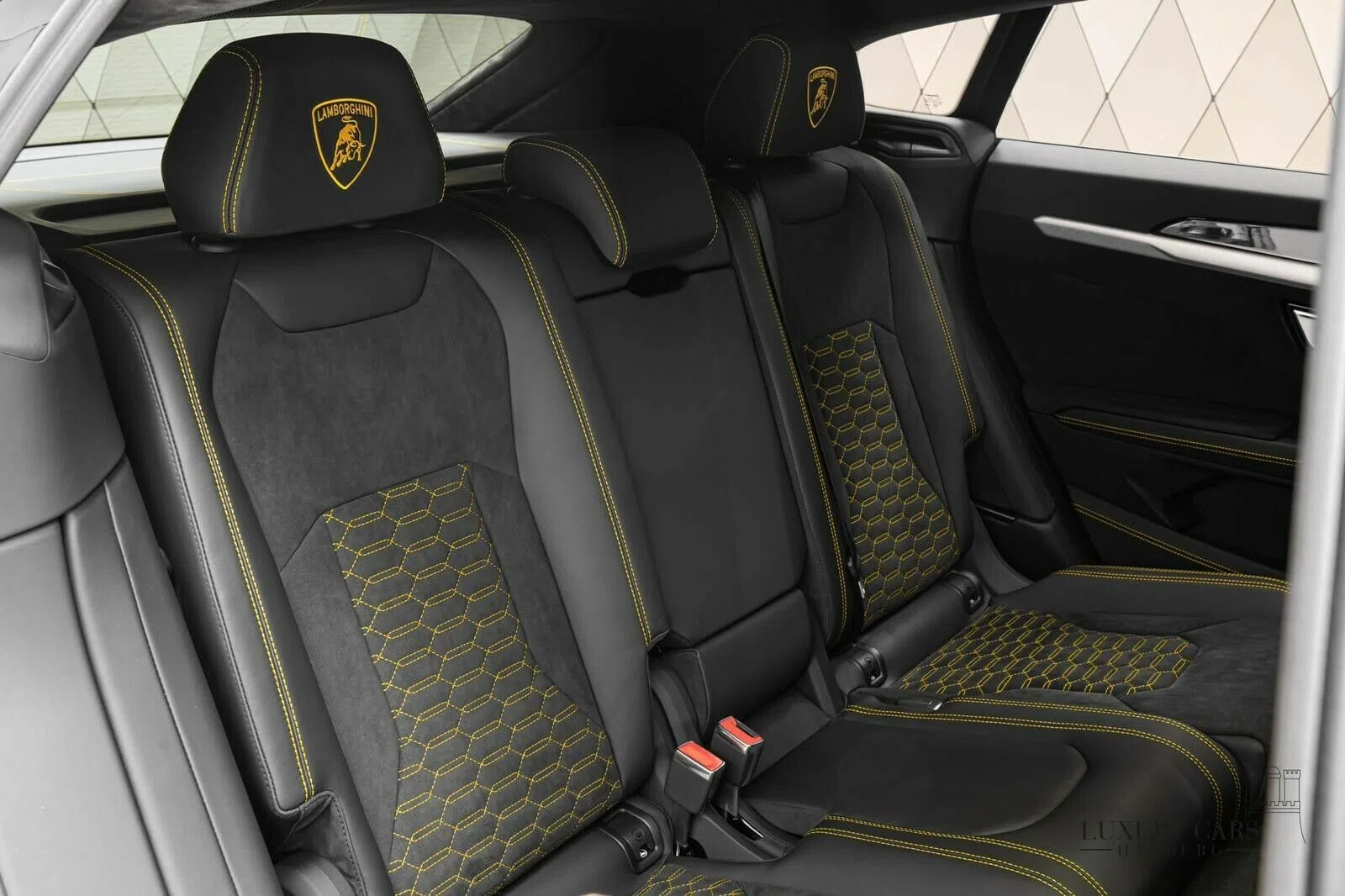 2020 Lamborghini Urus interior, seats, Schwarz, Vollleder