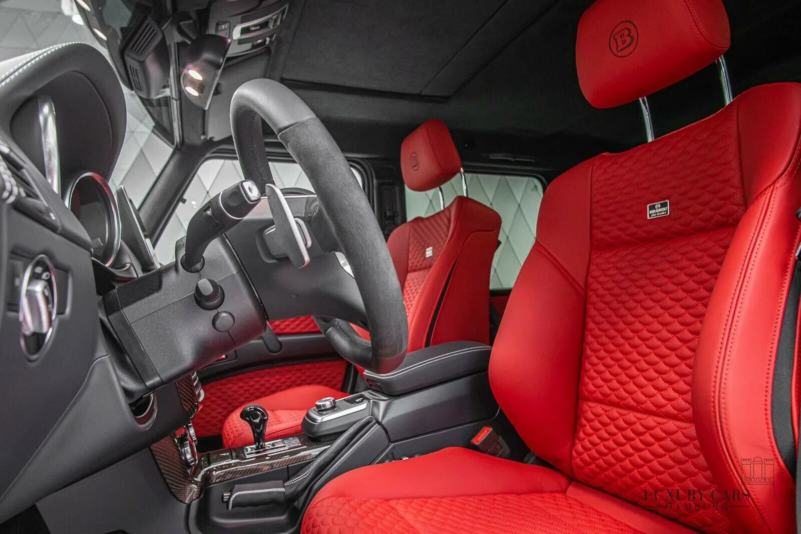 2020 BRABUS G 500 4x4² interior, seats, Leather Black
