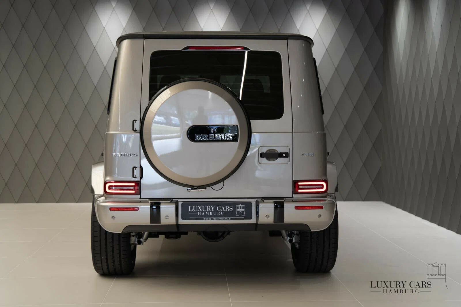 2020 BRABUS G 700, rear three-quarter view, Silber Metallic