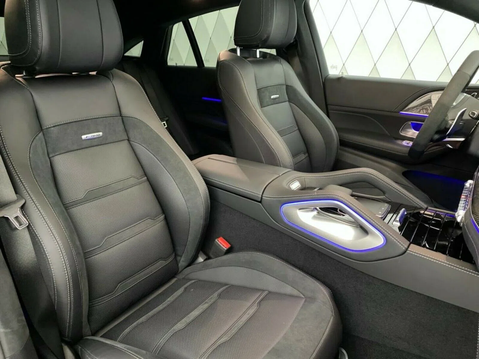 2020 Mercedes-Benz GLE 63 AMG interior, seats, Red Leather
