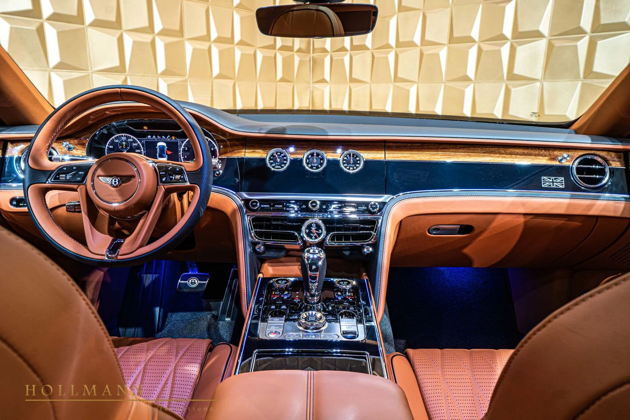 2020 Bentley Flying Spur FIRST EDITION interior, dashboard, Linen and Cricket Ball
