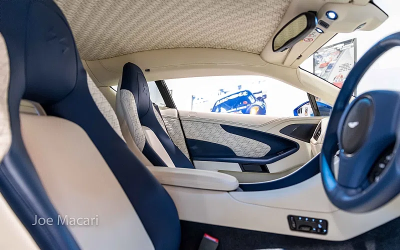 2017 Aston Martin Zagato RHD interior, seats