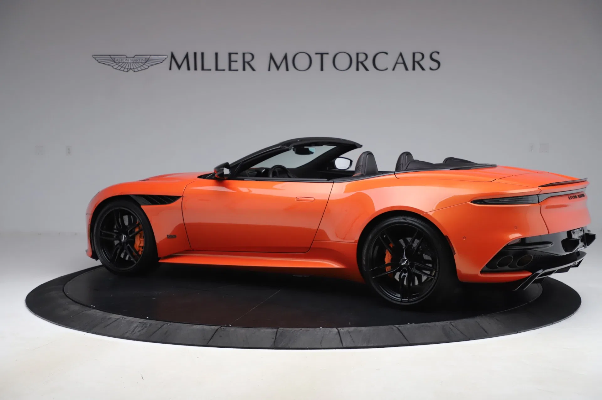 2020 Aston Martin DBS Superleggera Volante, side profile, Cosmos Orange