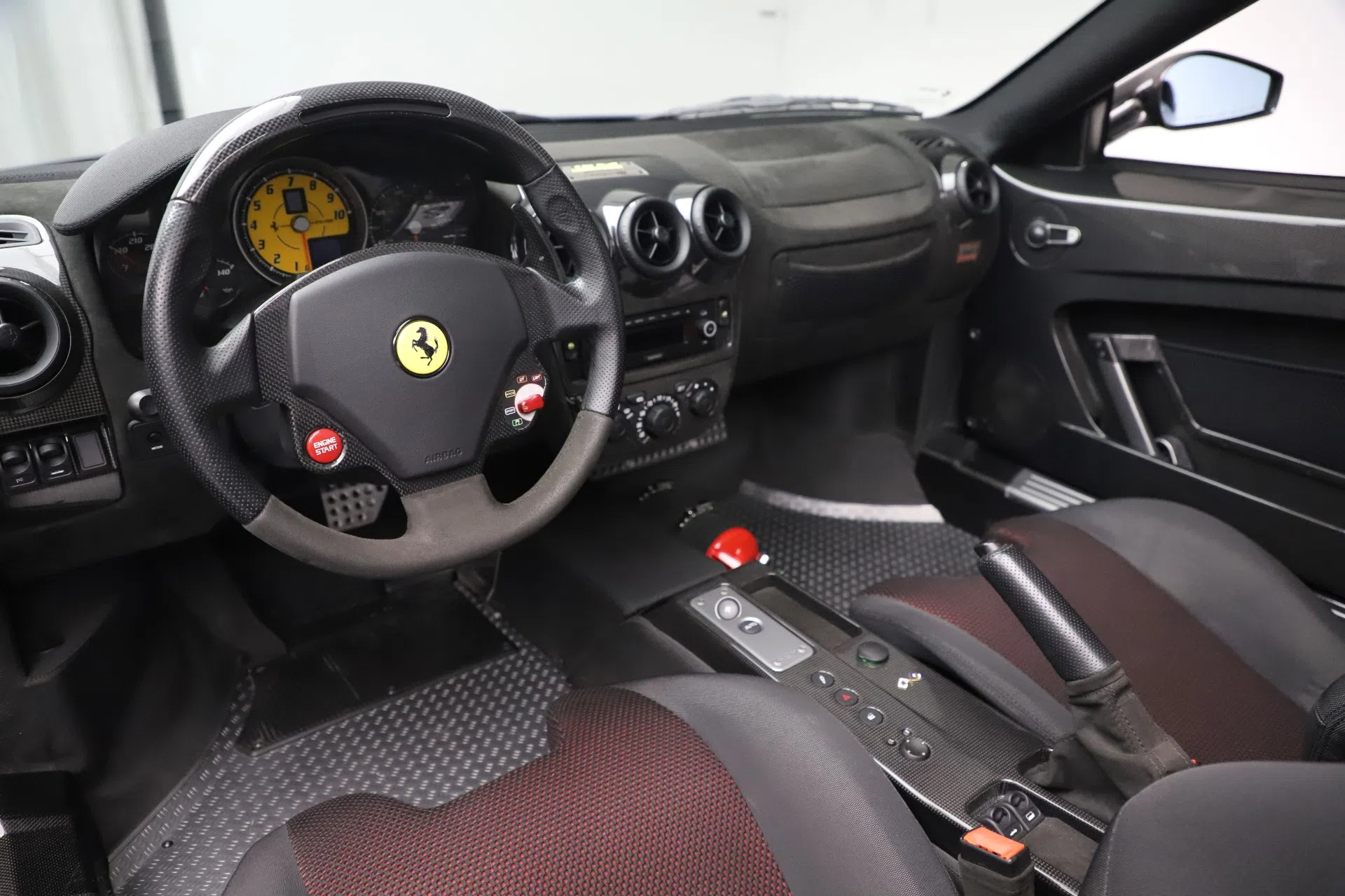 2009 Ferrari 430 Scuderia Spider 16M interior, dashboard, Nero Ade
