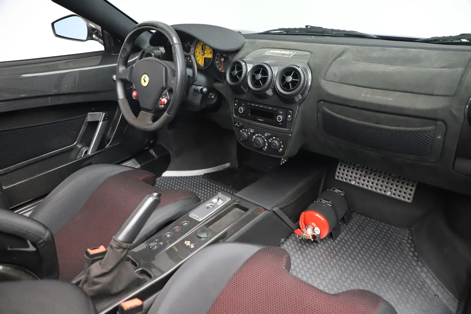 2009 Ferrari 430 Scuderia Spider 16M interior, dashboard, Nero Ade