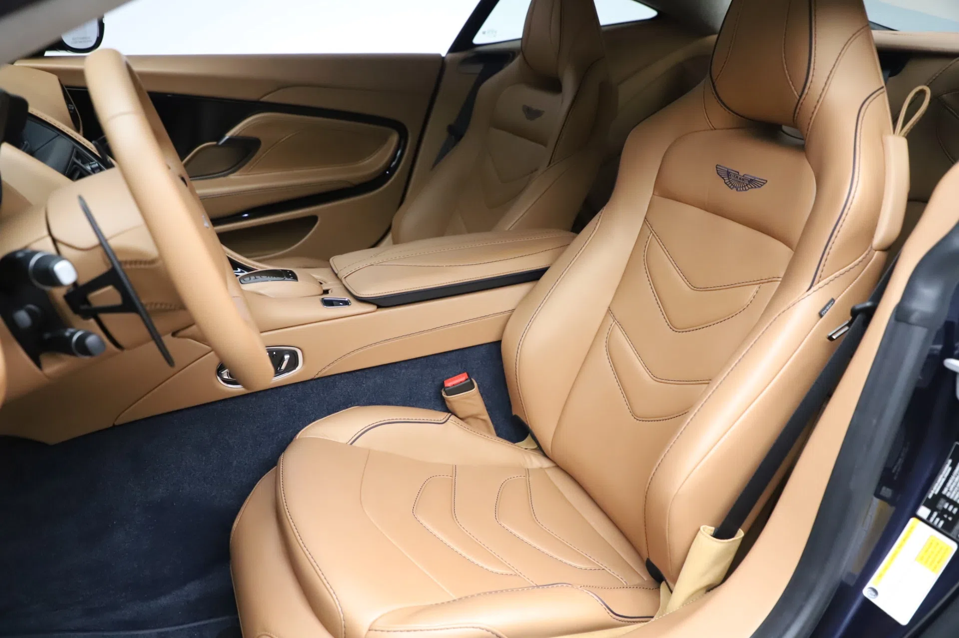 2020 Aston Martin DBS Superleggera Coupe interior, seats, Sabiro Blue