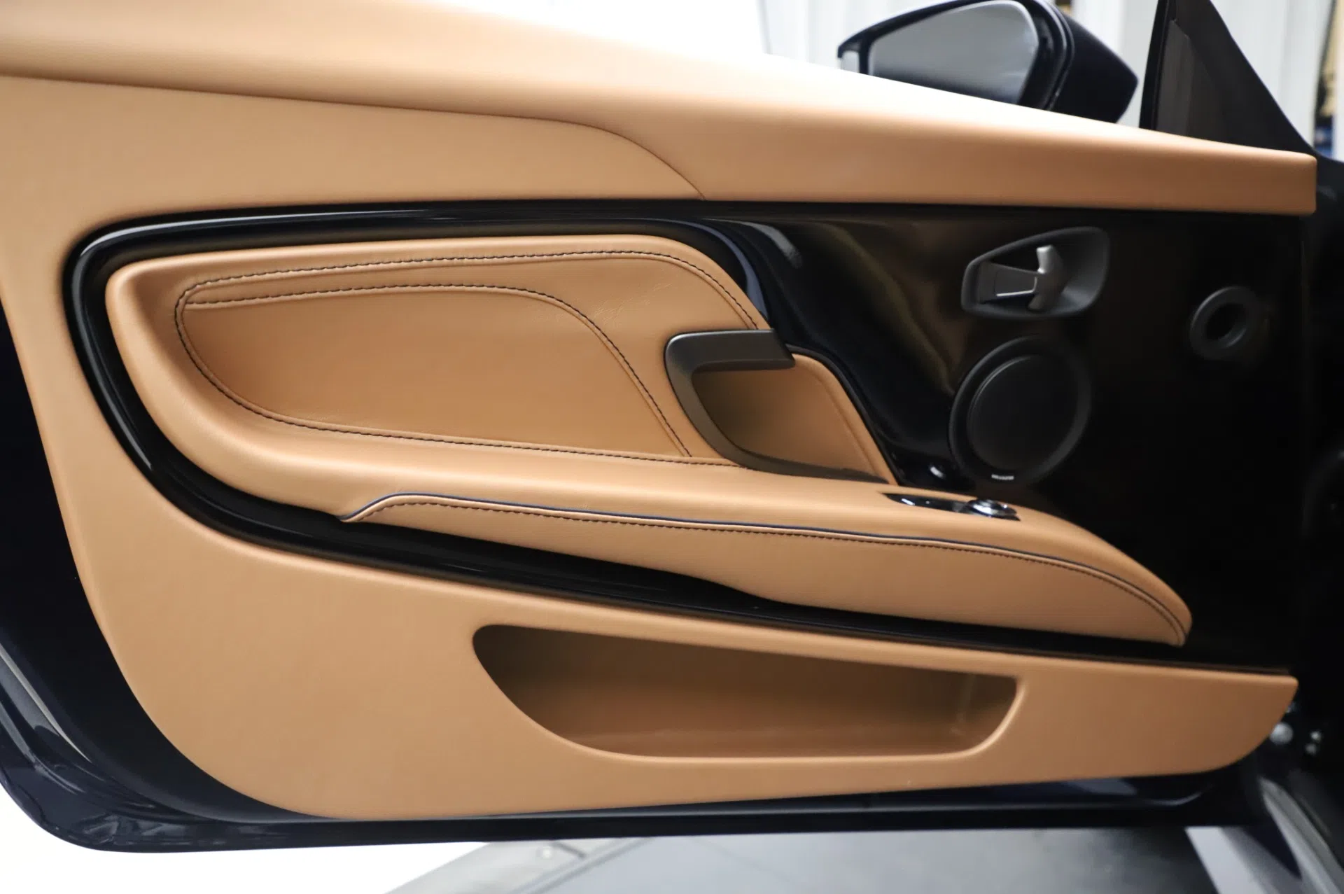 2020 Aston Martin DBS Superleggera Coupe interior, door panel, Sabiro Blue