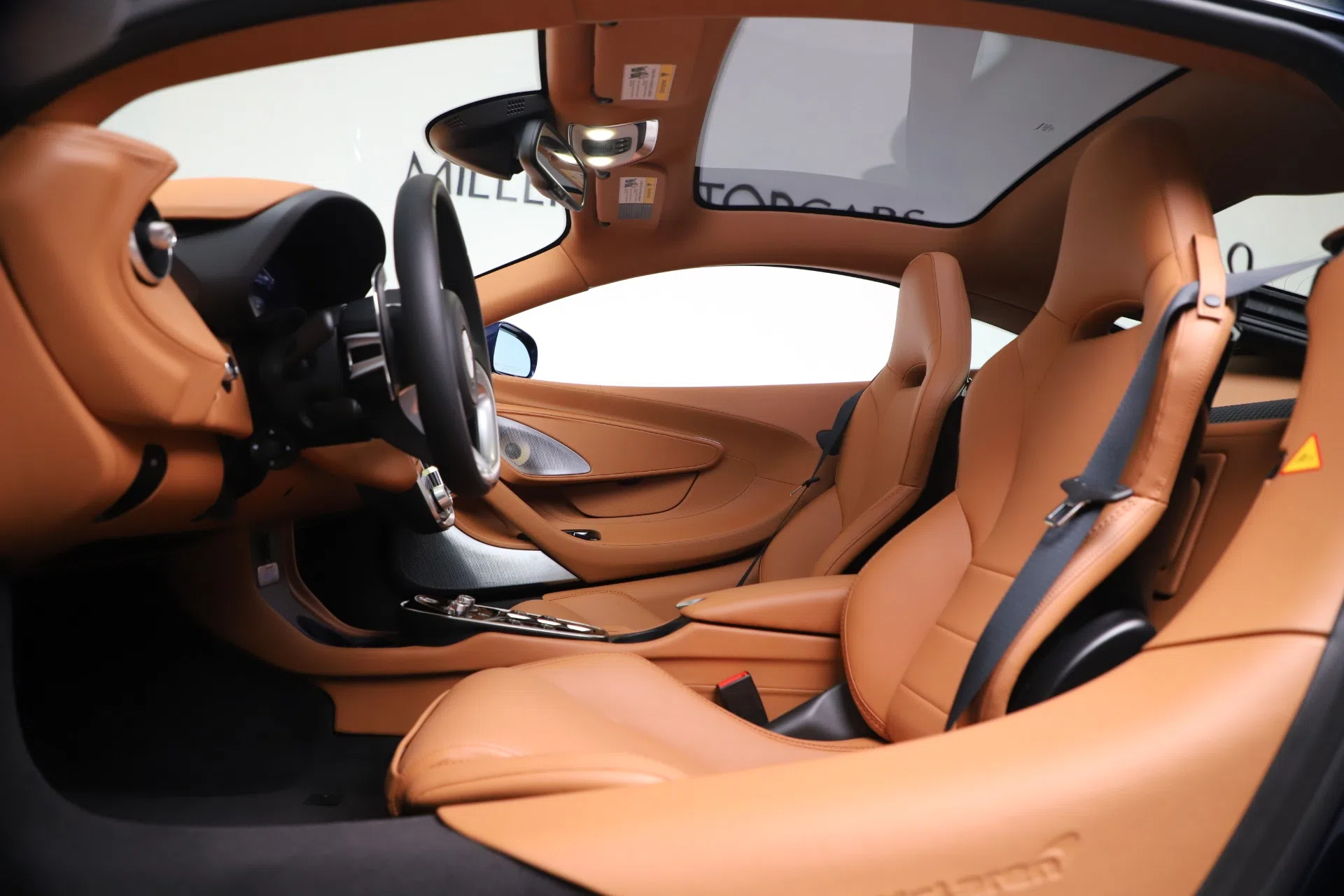 2020 McLaren GT Coupe interior, BEIGE/TAN