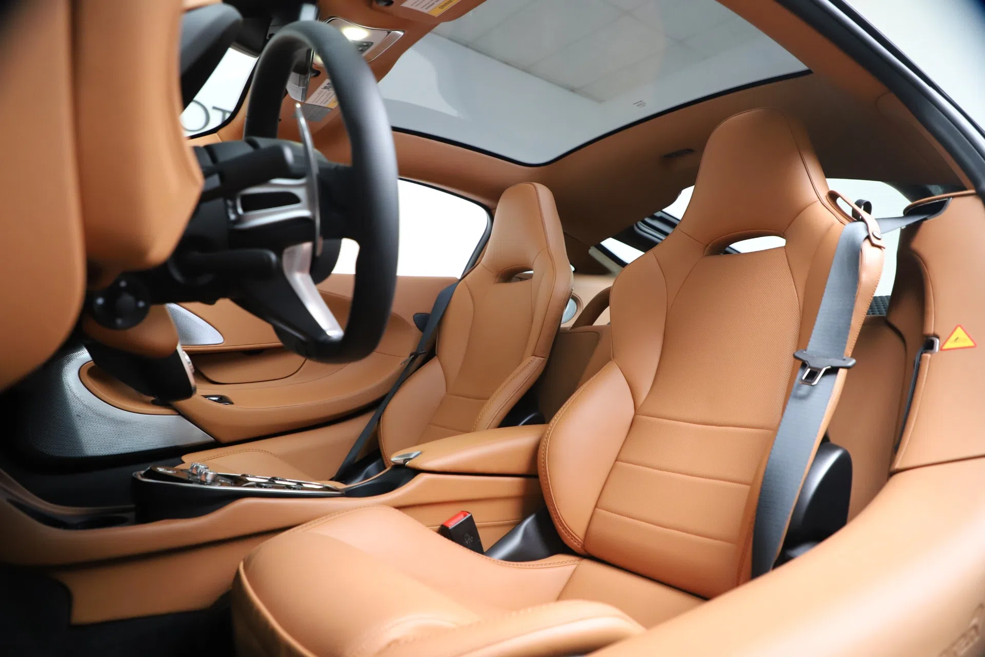 2020 McLaren GT Coupe interior, seats, BEIGE/TAN