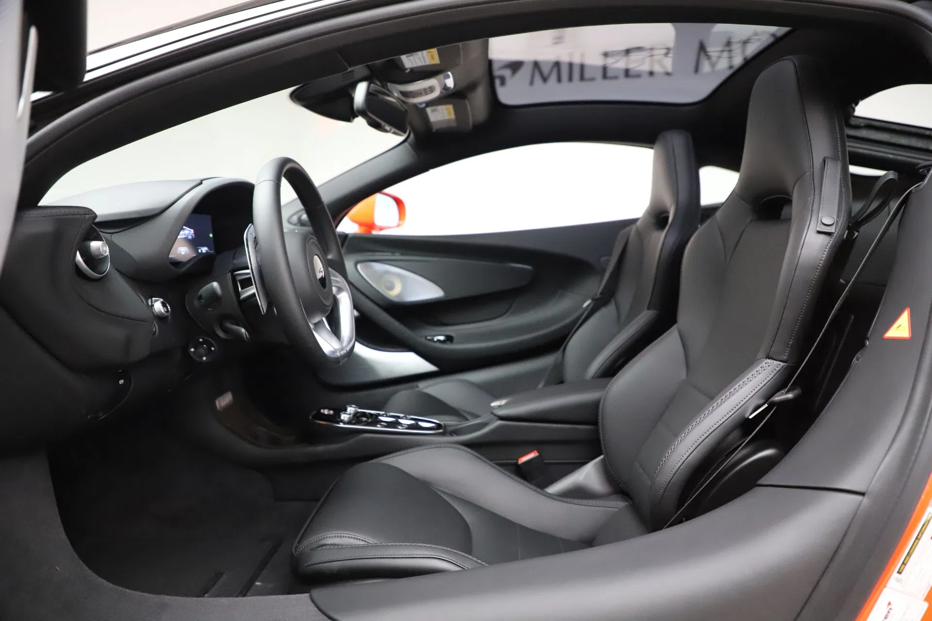 2020 McLaren GT Coupe interior, Jet Black