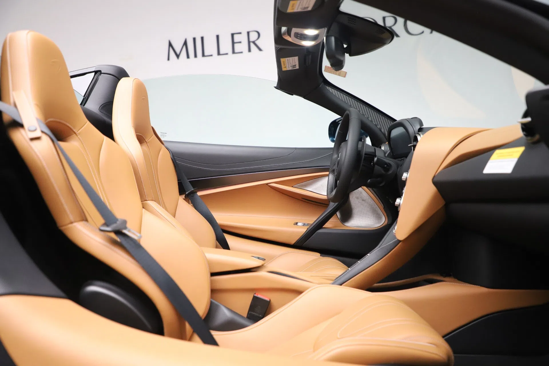 2020 McLaren 720S Spider interior, Vintage Tan