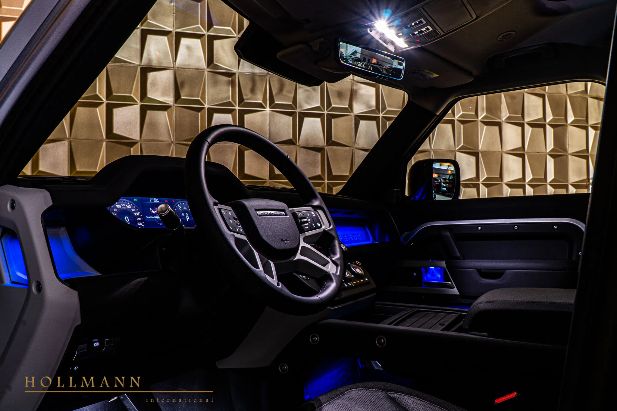 2020 Land Rover Defender S D240 interior, Ebony