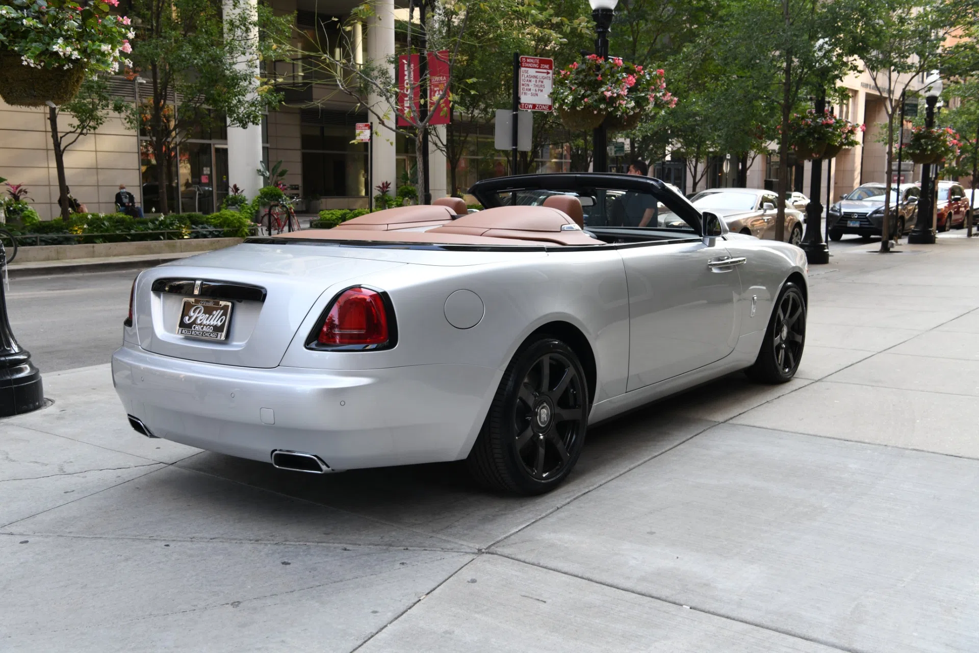 2020 Rolls-Royce Dawn SILVER BULLET COLLECTION, rear three-quarter view, Brewster Silver