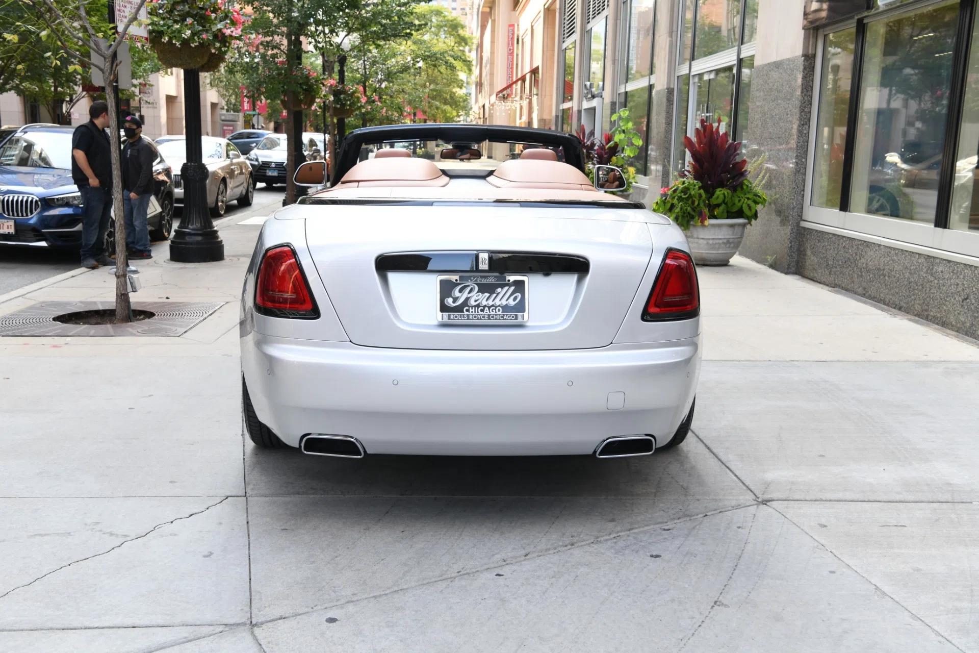 2020 Rolls-Royce Dawn SILVER BULLET COLLECTION, rear three-quarter view, Brewster Silver