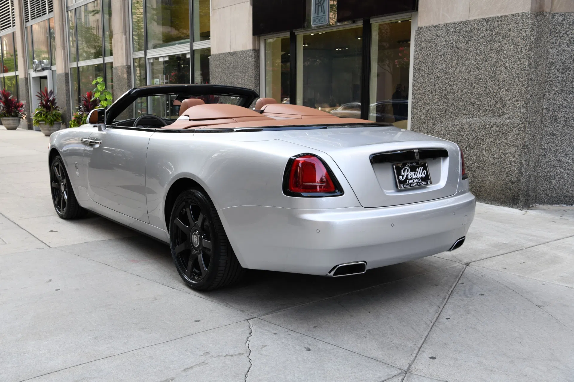 2020 Rolls-Royce Dawn SILVER BULLET COLLECTION, rear three-quarter view, Brewster Silver