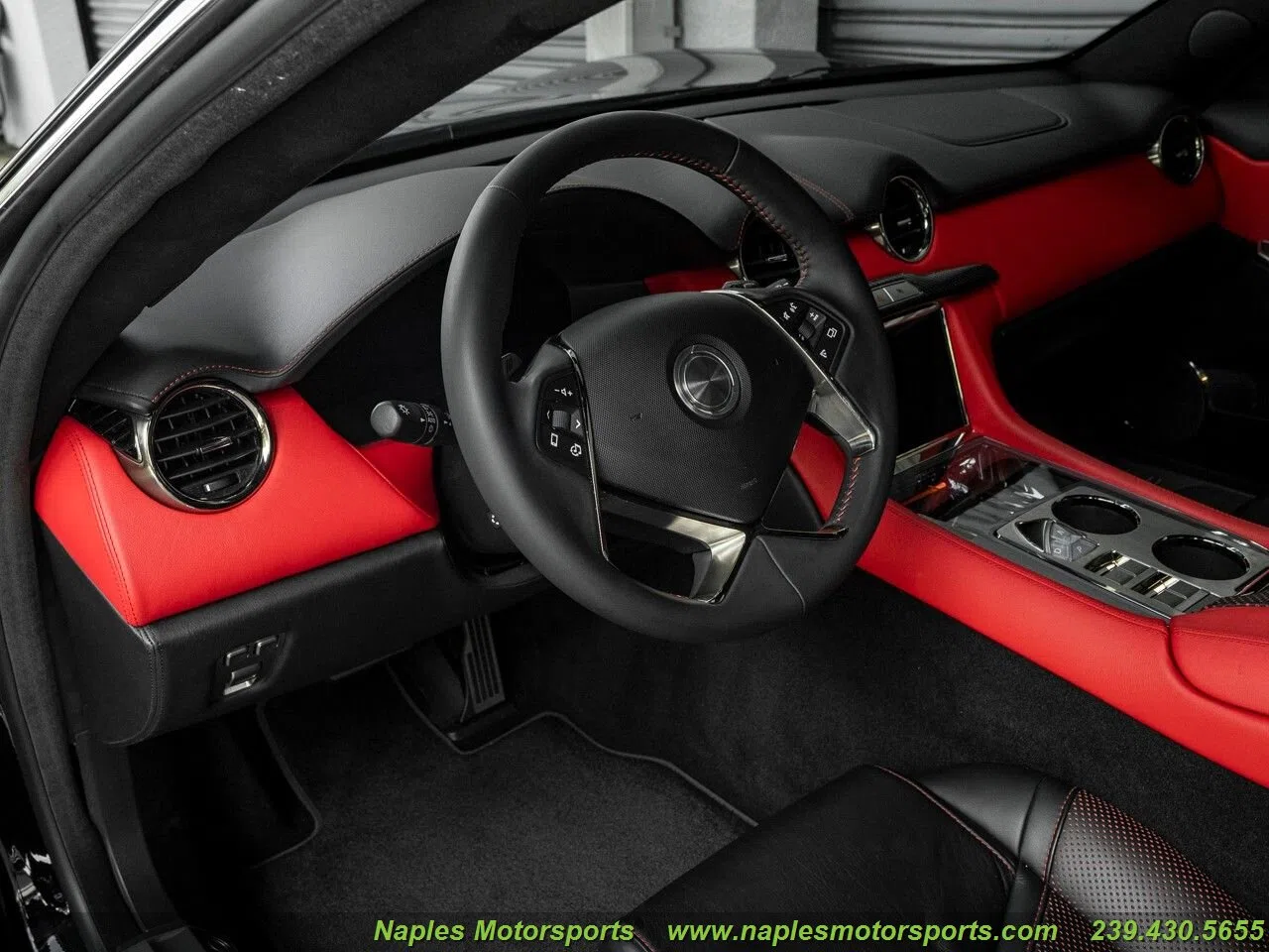 2018 Fisker Karma Revero interior, dashboard, Red-Black