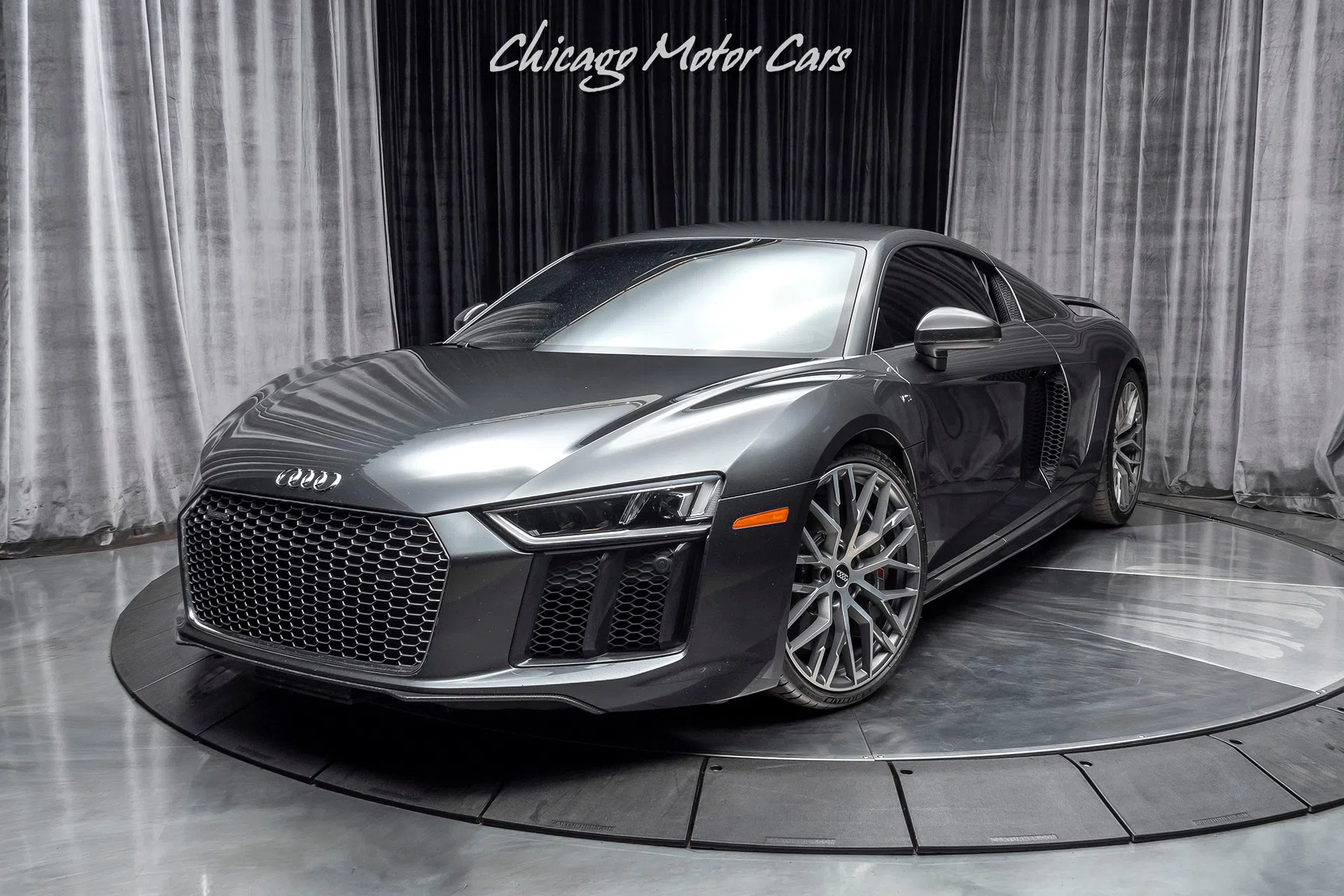 2017 Audi R8 5.2 Quattro V10 Plus Coupe for sale, exterior, Daytona Gray Pearl Effect