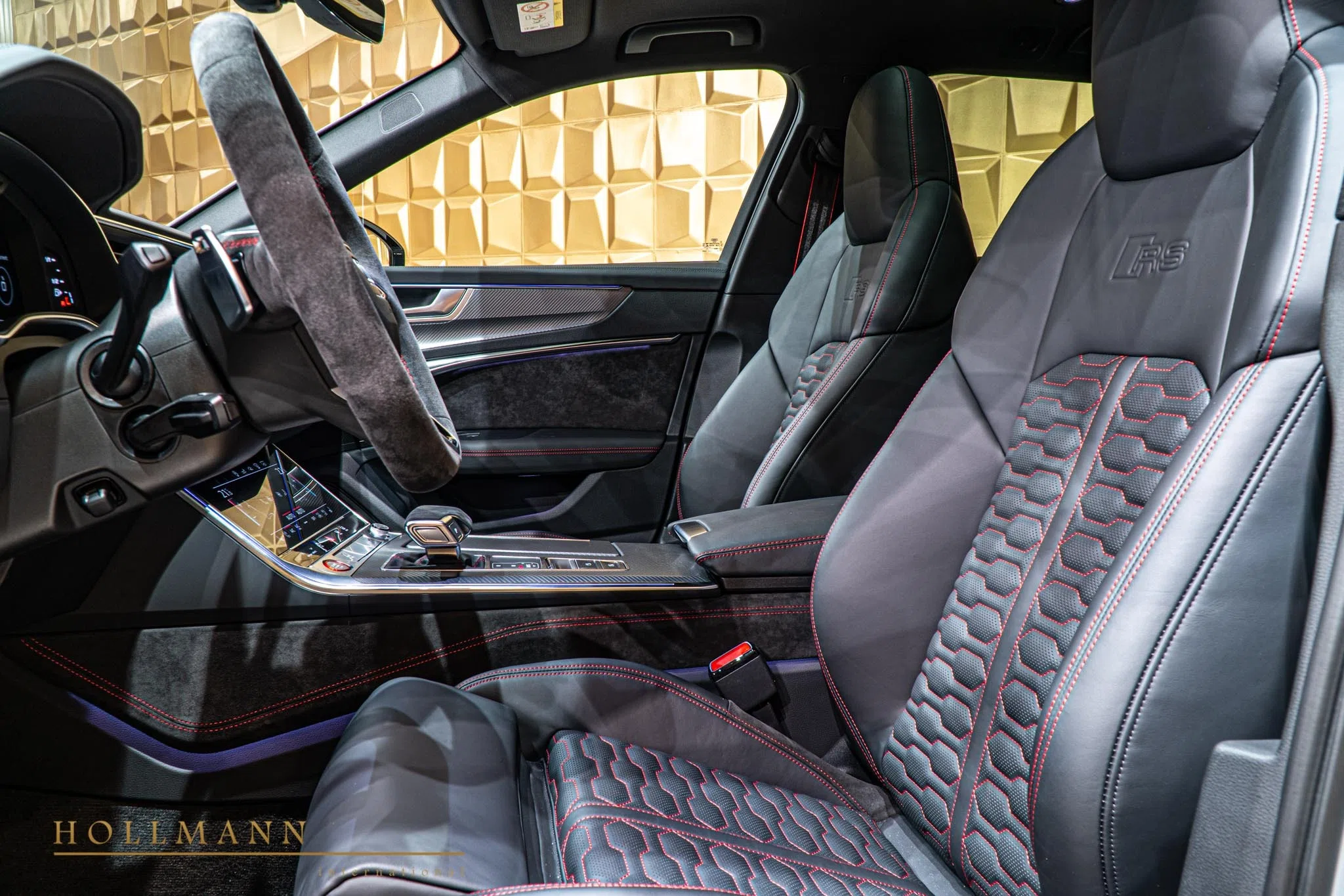 2020 Audi RS6 Avant interior, seats, Leder Schwarz