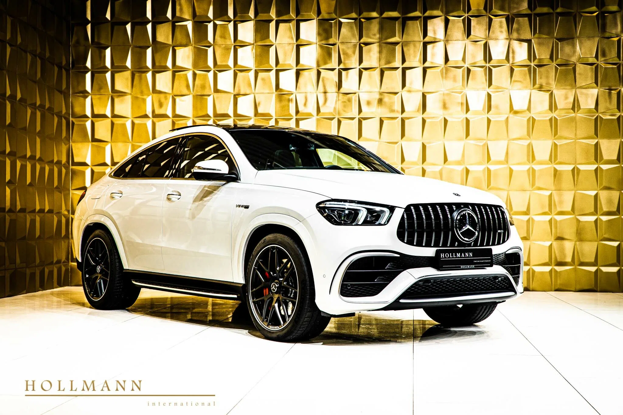2020 Mercedes-Benz GLE 63 S AMG Coupe for sale, front three-quarter view, Diamond White