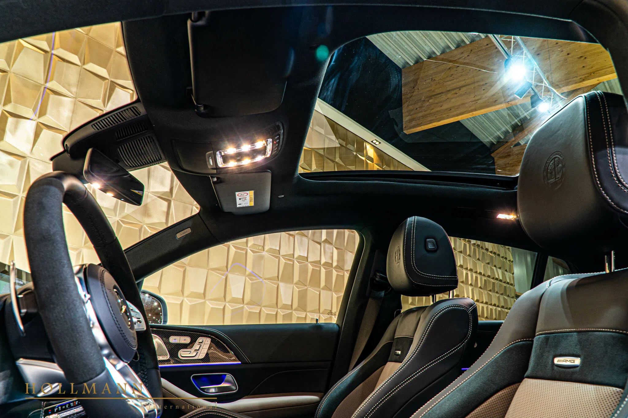 2020 Mercedes-Benz GLE 63 S AMG Coupe interior, Leather Brown