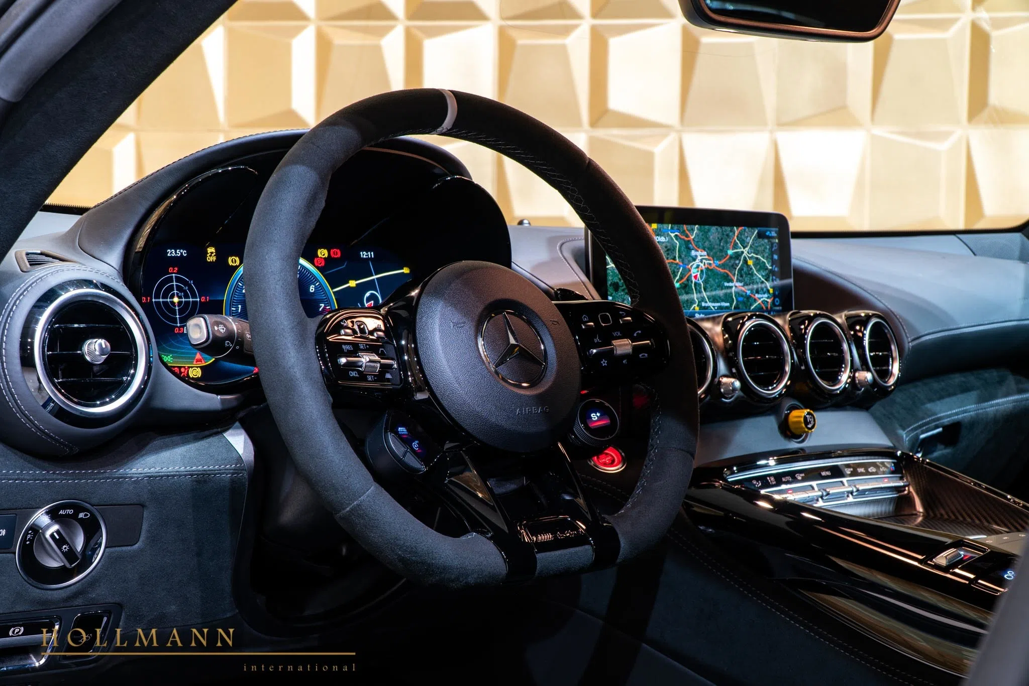 2020 Mercedes-Benz AMG GT R PRO interior, dashboard, Black + Anthracite