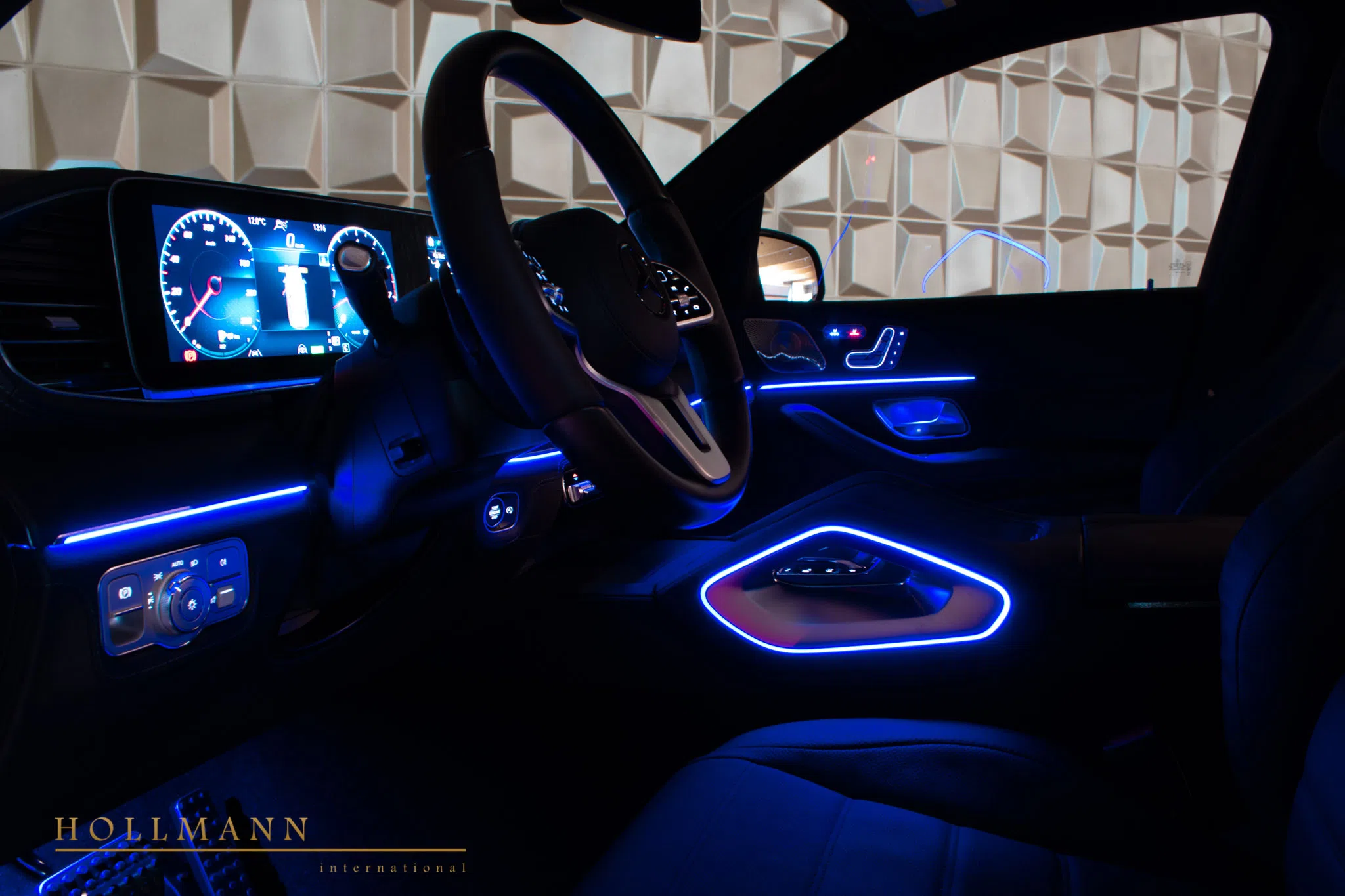 2020 BRABUS GLS 550 interior, dashboard, Leather Black