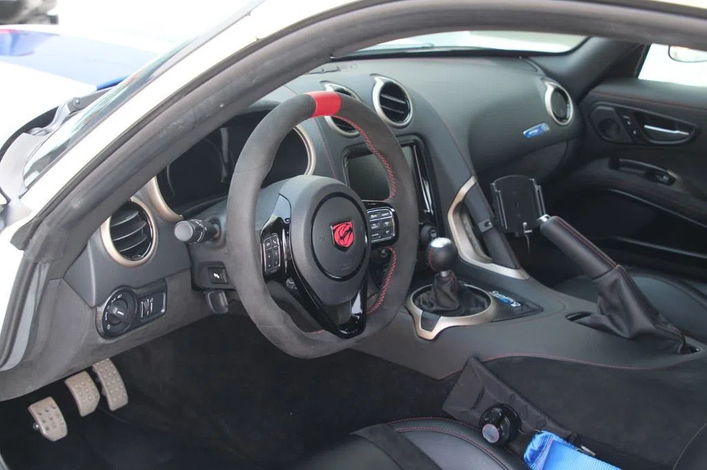 2017 Dodge Viper GTC-R Limited Edition interior, Black Leather