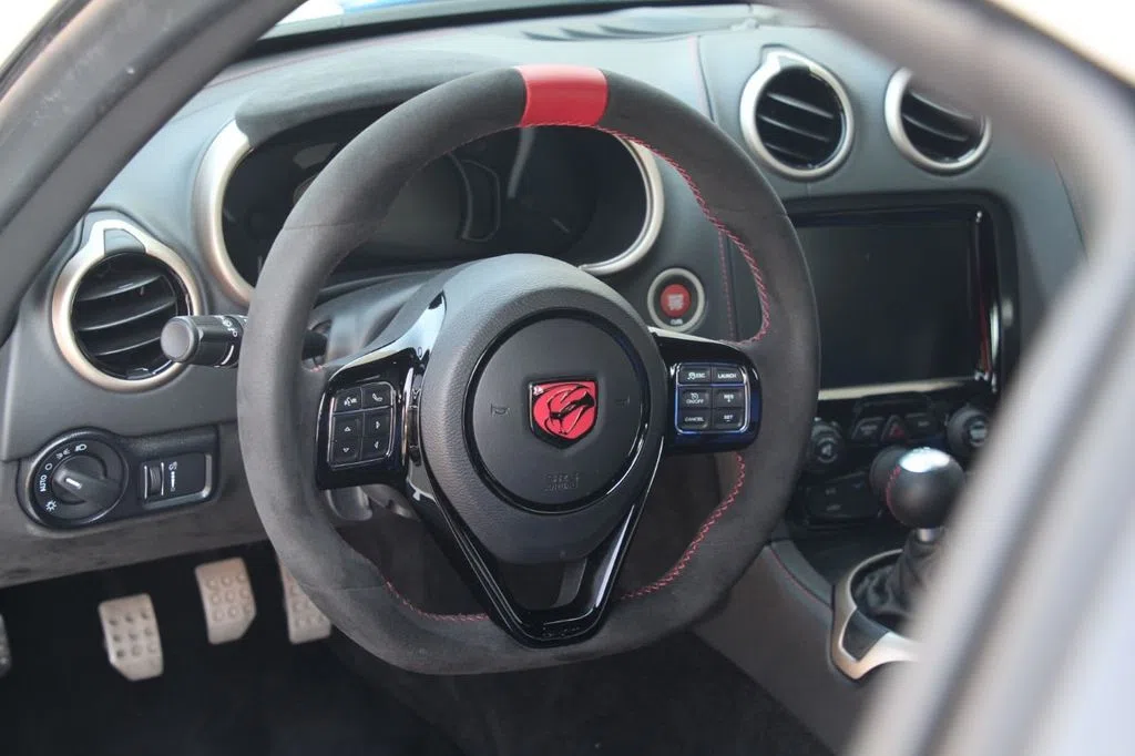 2017 Dodge Viper GTC-R Limited Edition interior, Black Leather