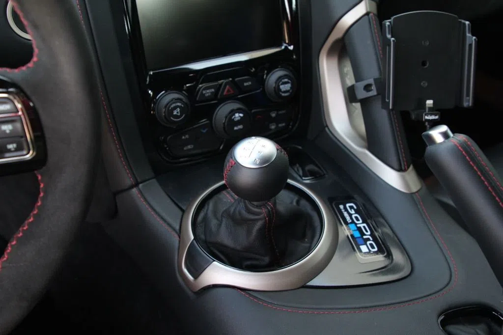 2017 Dodge Viper GTC-R Limited Edition interior, center console, Black Leather