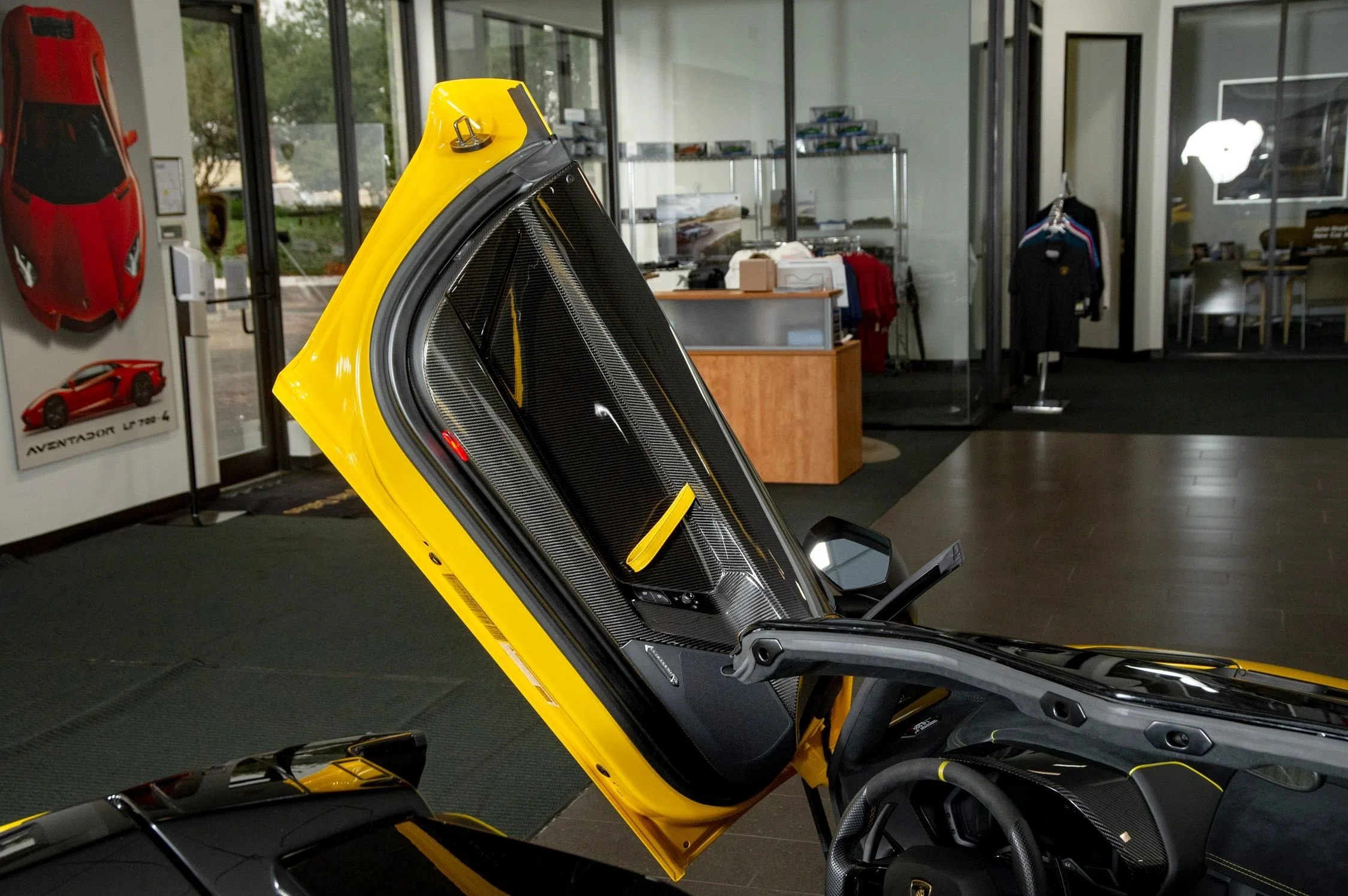 2017 Lamborghini Aventador SV Roadster for sale, exterior, Giallo Orion Yellow