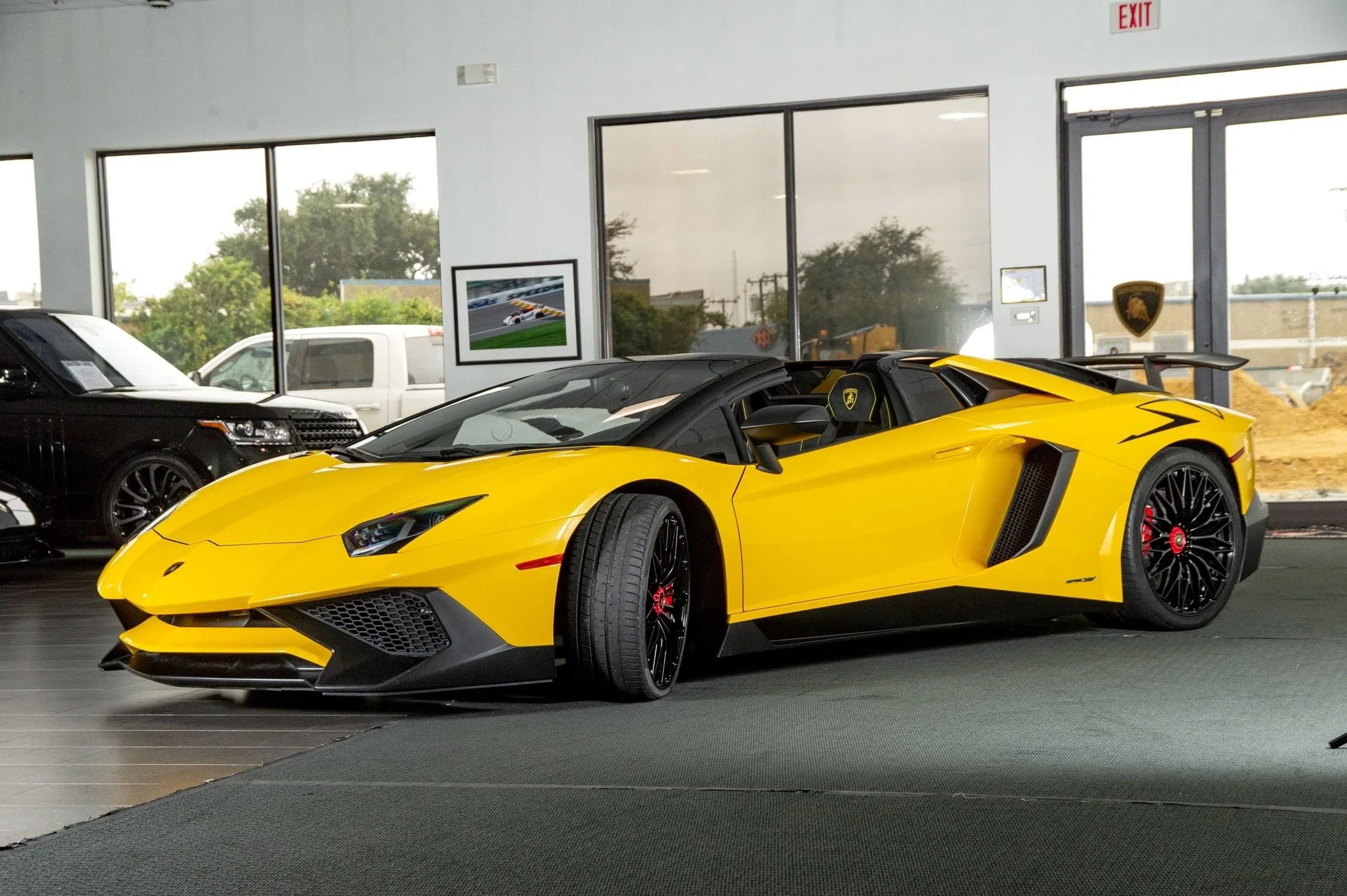 2017 Lamborghini Aventador SV Roadster for sale, exterior, Giallo Orion Yellow