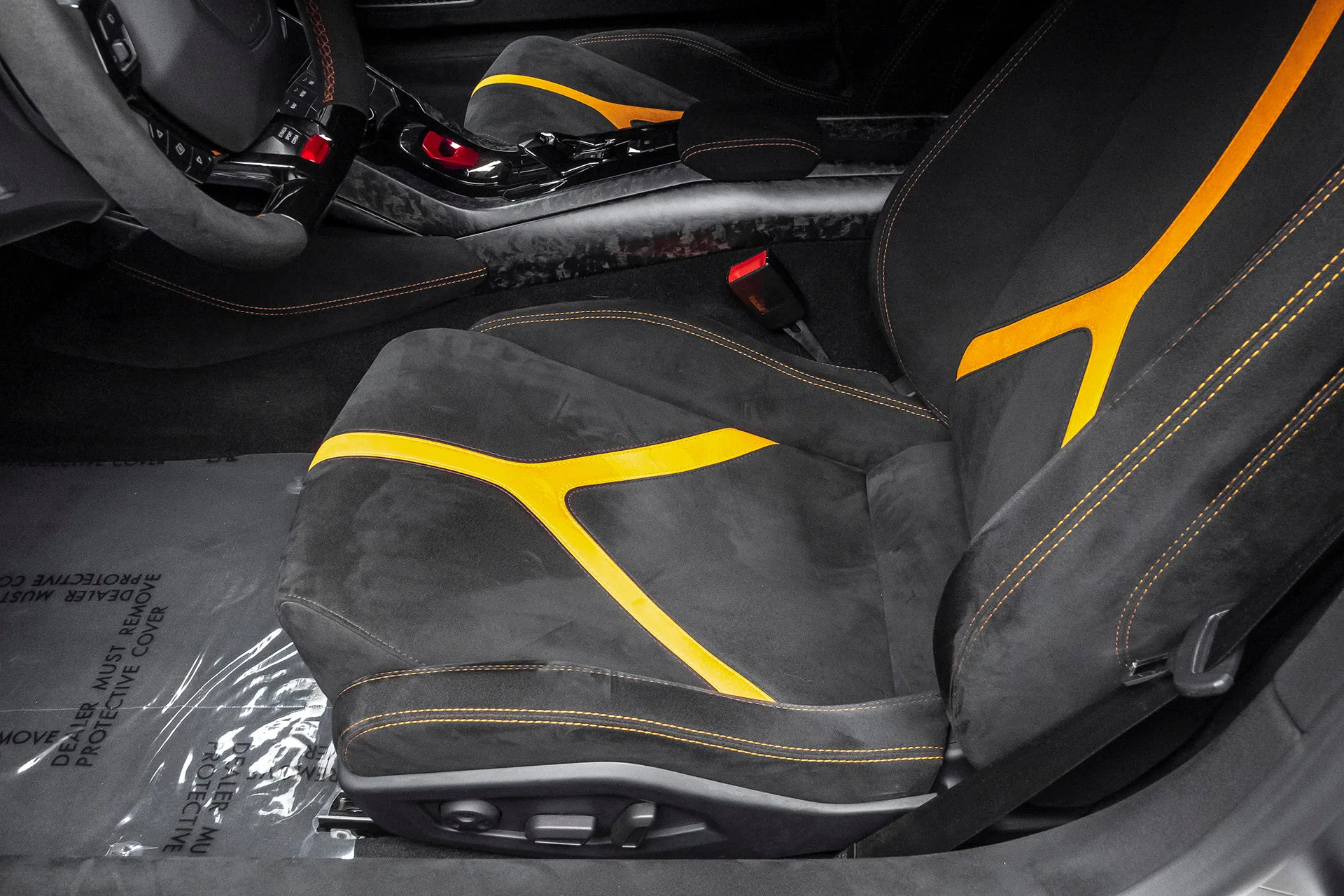 2018 Lamborghini Huracan LP640-4 Performante Coupe interior, seats, Nero Cosmus