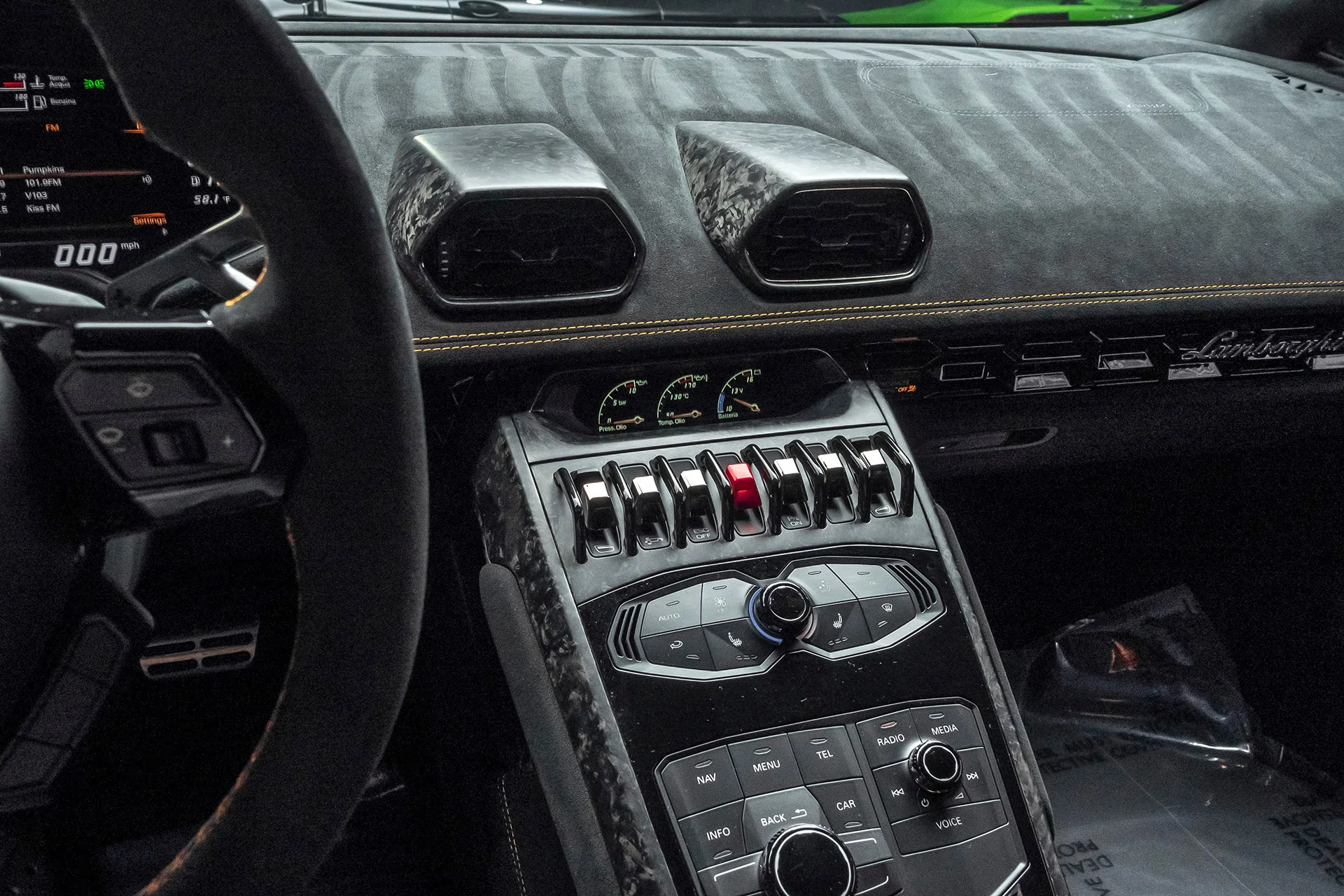2018 Lamborghini Huracan LP640-4 Performante Coupe interior, Nero Cosmus