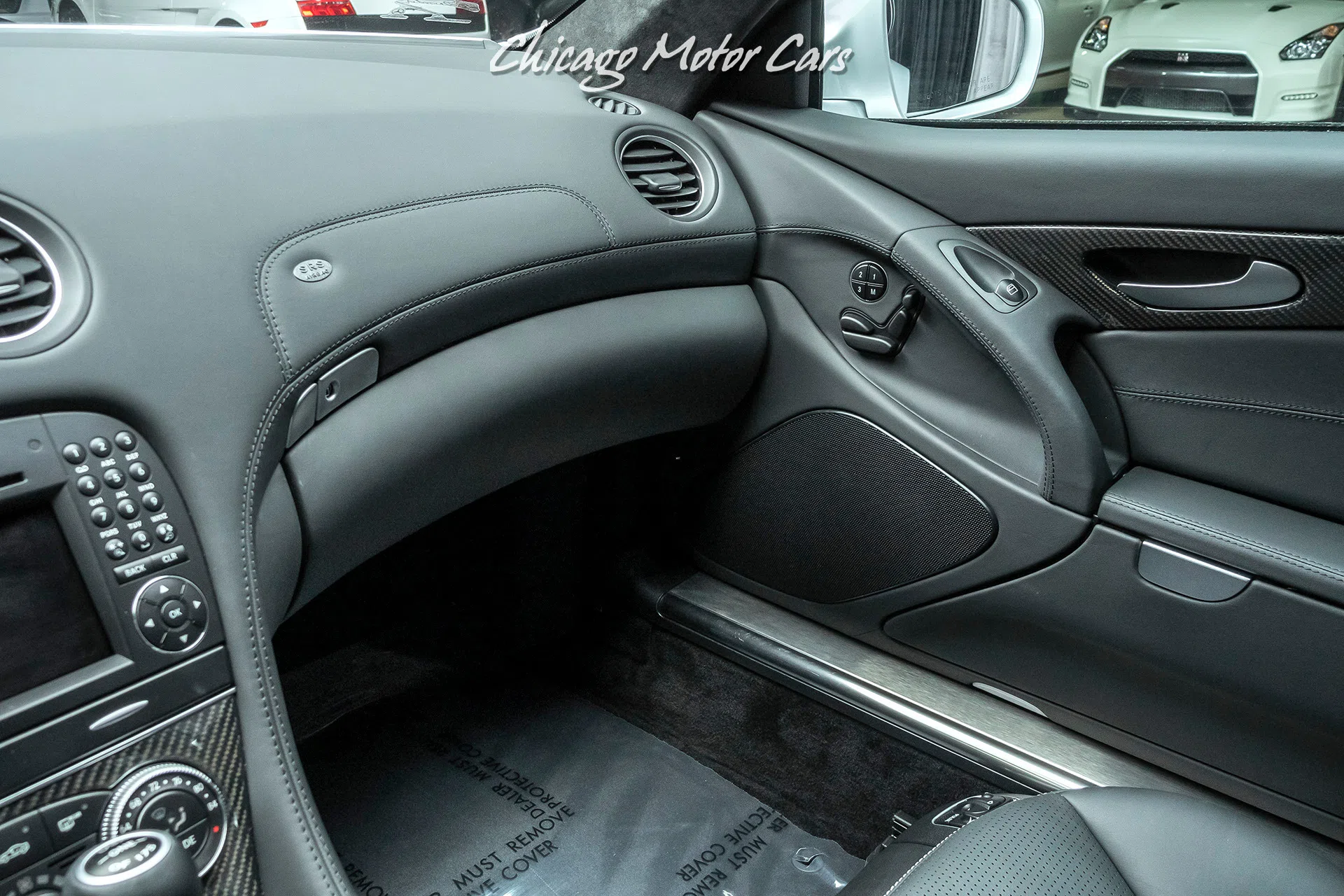 2009 Mercedes-Benz SL65 AMG Black Series Coupe interior, door panel, Black Exclusive Leather