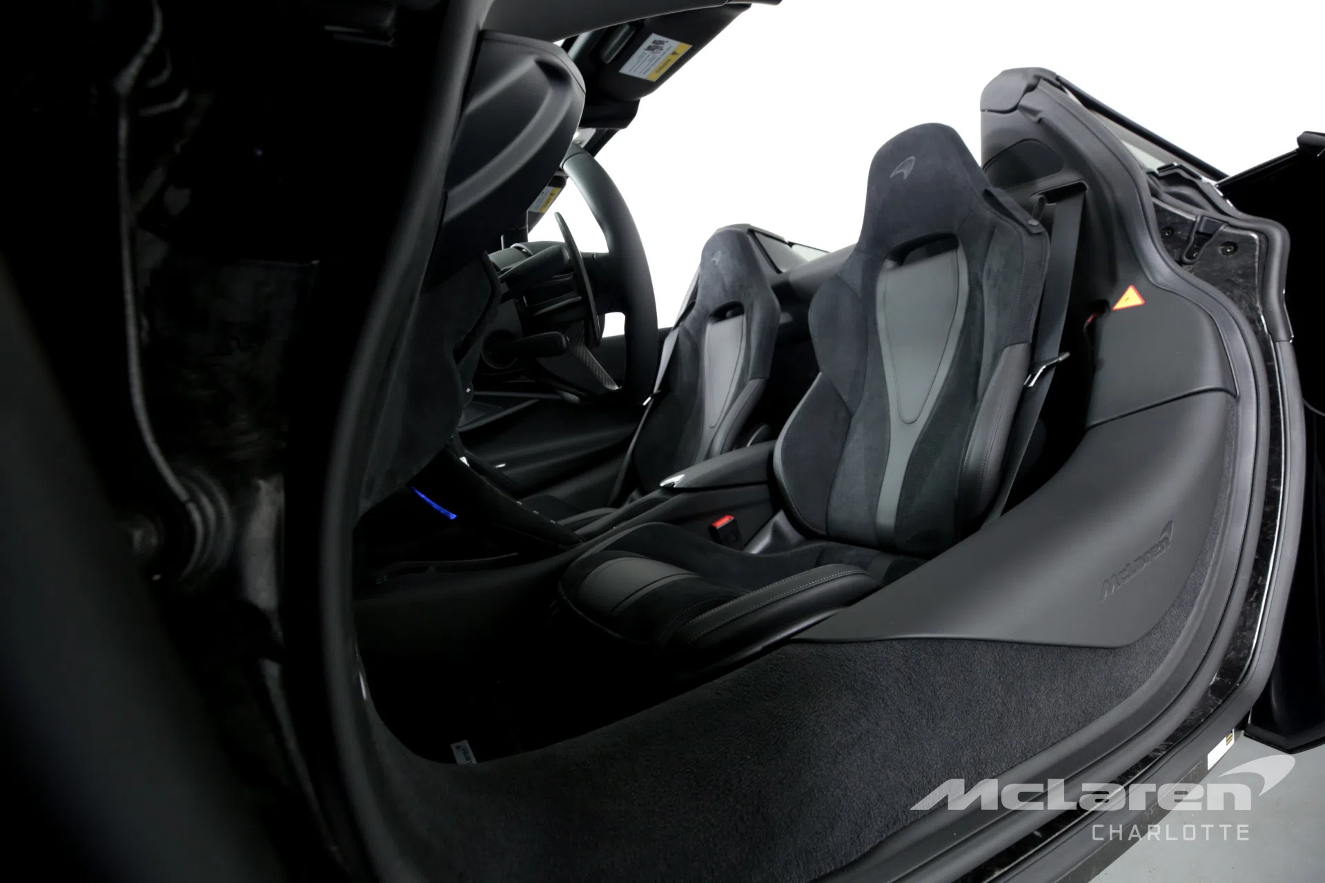 2020 McLaren 720S Spider Performance interior, seats, Carbon Black with JET Black Insert